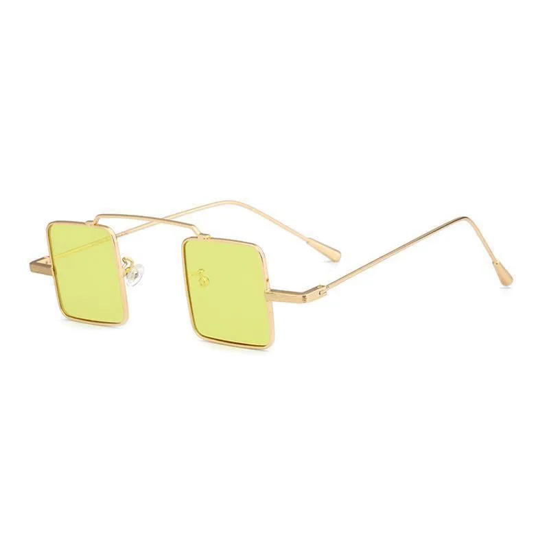 View 3 — Vintage-style steampunk sunglasses — square