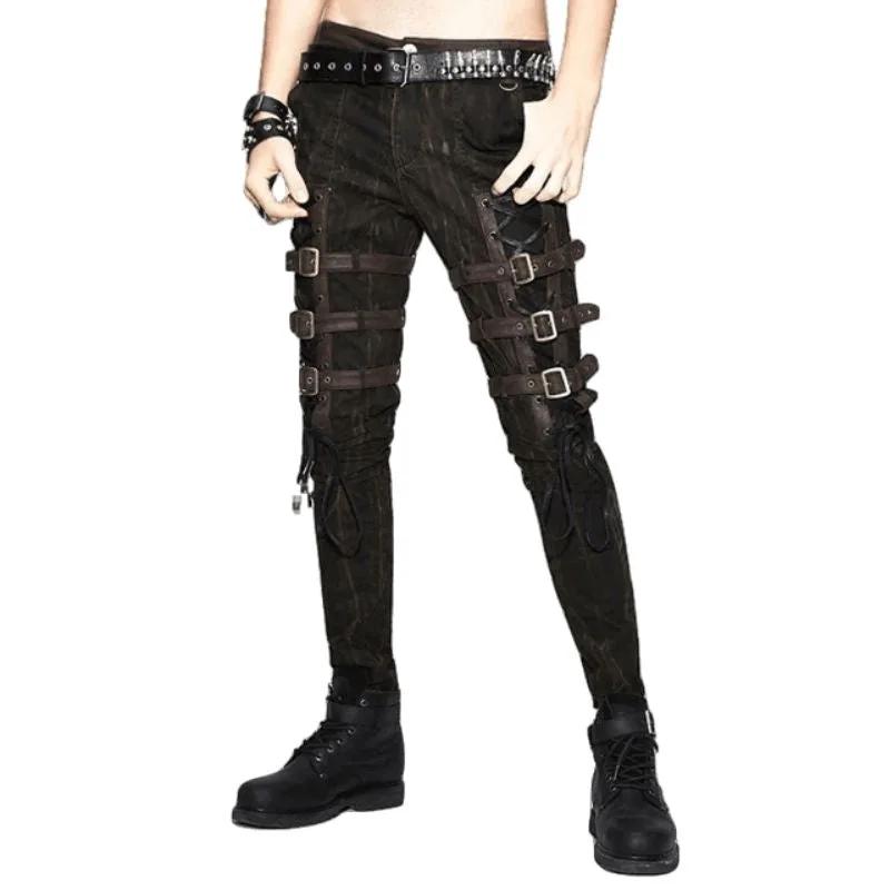 Steampunk trousers — punk brown