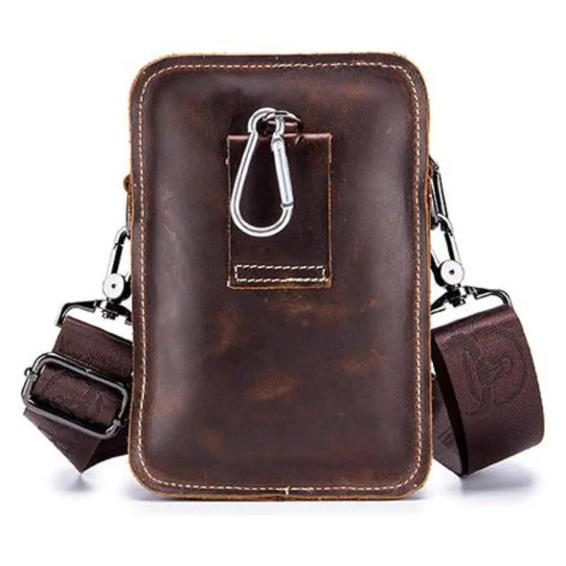View 6 — Steampunk pouch leather  shoulder strap