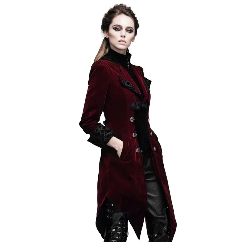 View 3 — Steampunk jacket — red