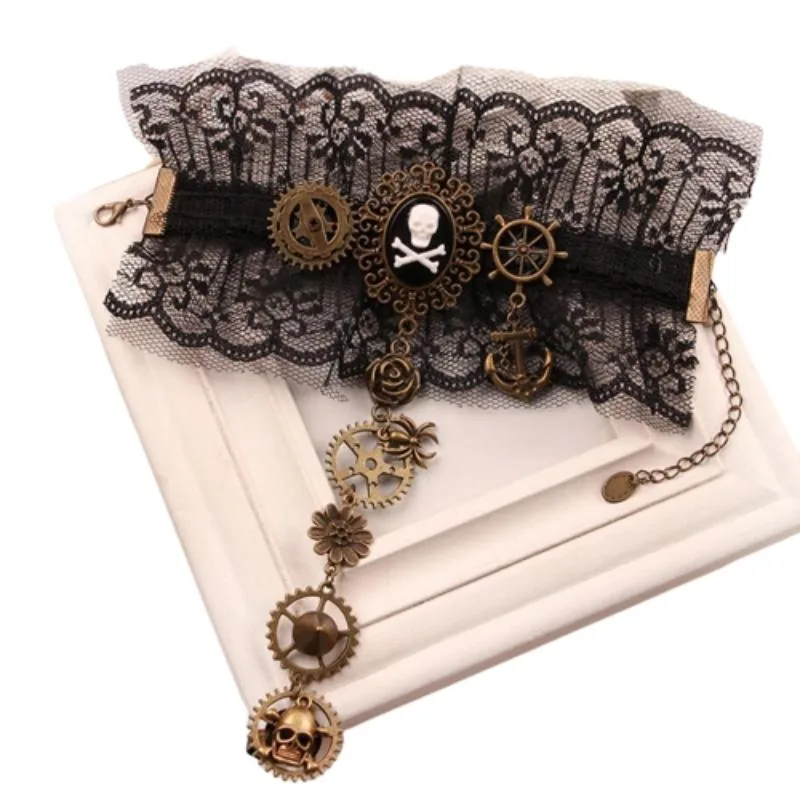 View 3 — Steampunk bracelet — lace
