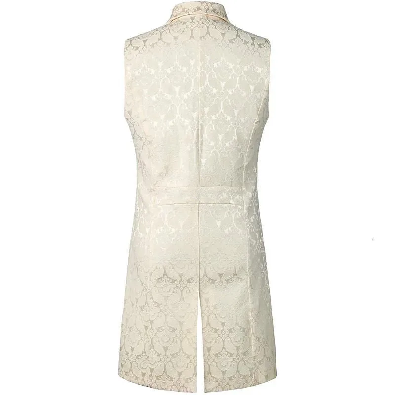 View 4 — Men’s gothic steampunk waistcoat — sleeveless long