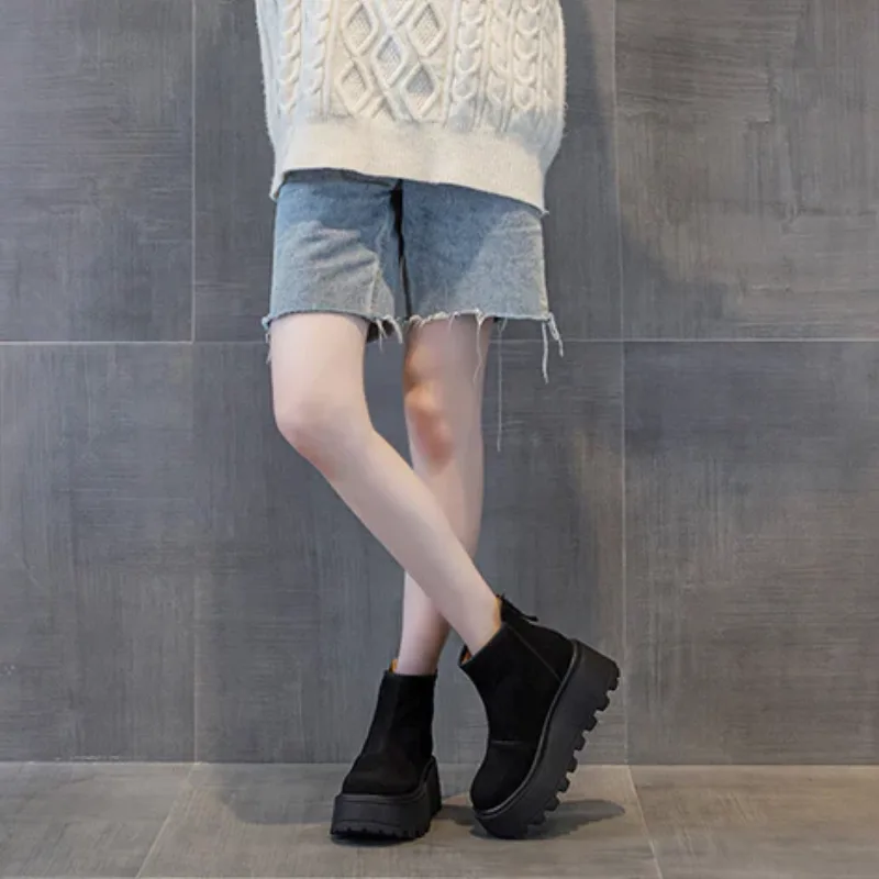 View 10 — Steampunk ankle boots — Chelsea suede