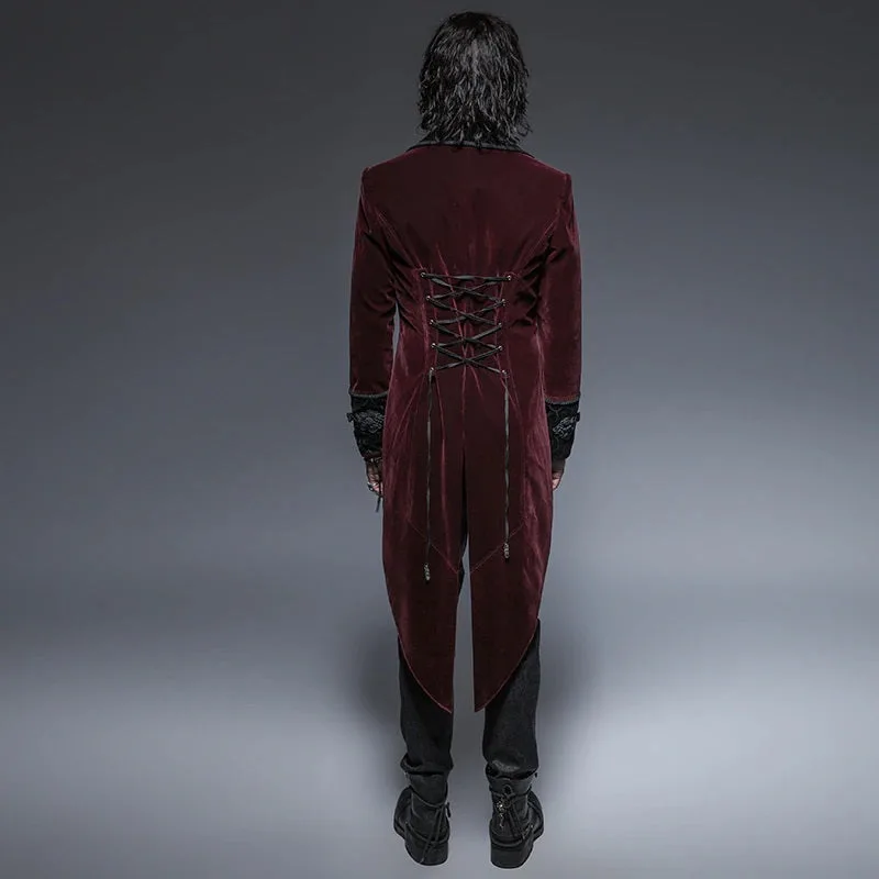View 5 — Men’s Victorian gothic steampunk jacket