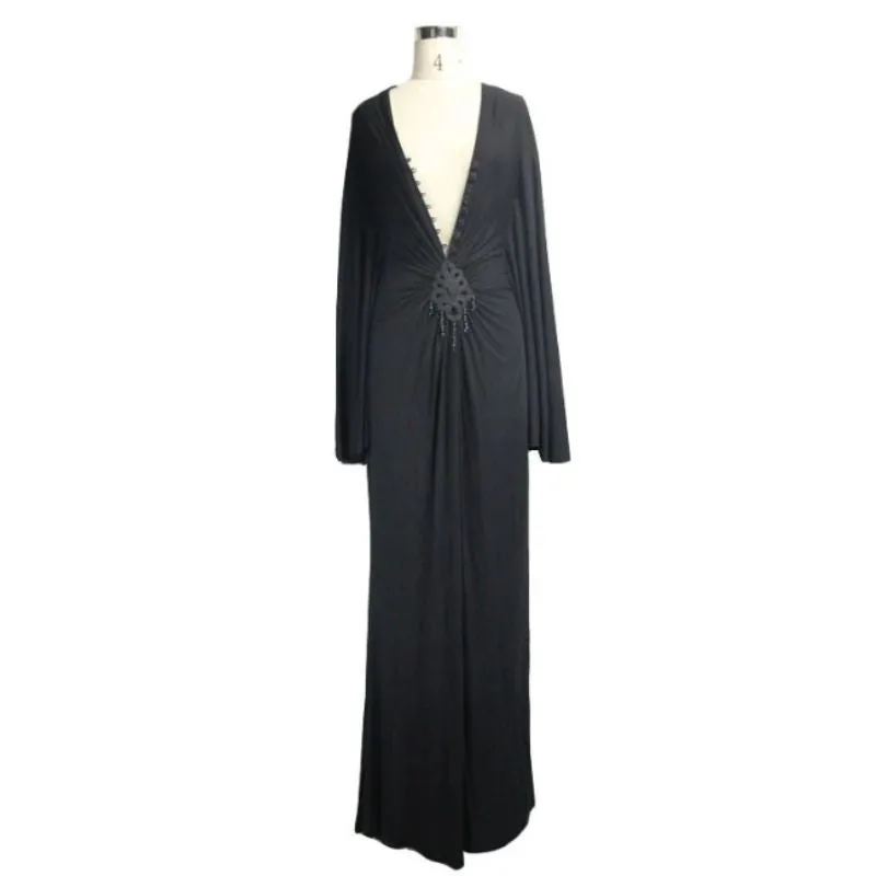 View 3 — Victorian steampunk dress — black