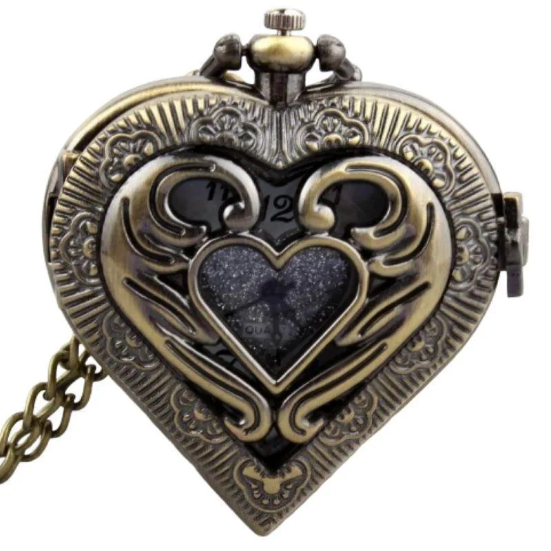 Steampunk pocket watch — heart
