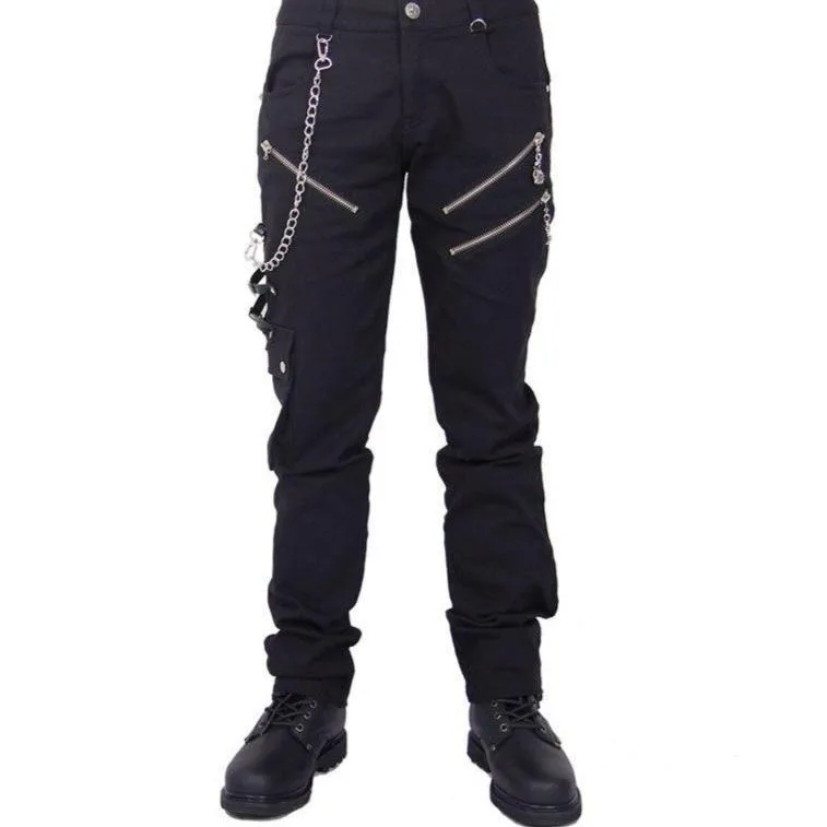 Gothic steampunk trousers — chain