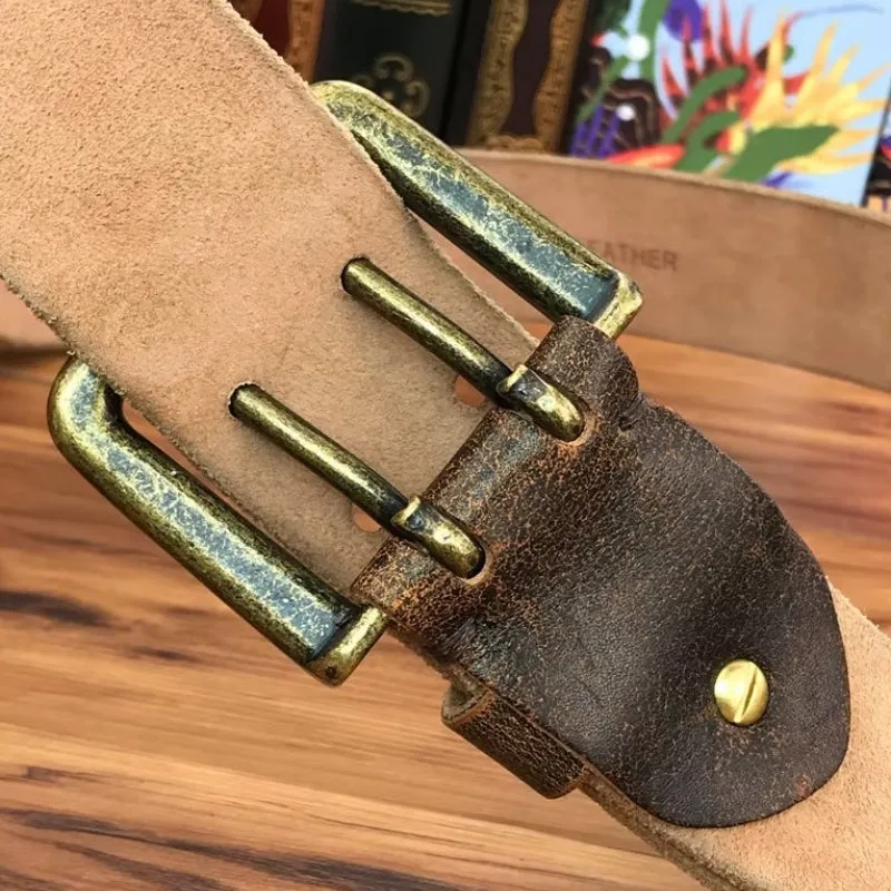 View 4 — Steampunk belt — brown leather aged