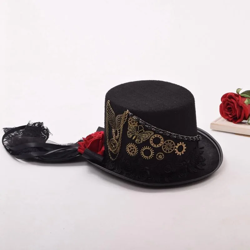View 6 — Gothic steampunk hat
