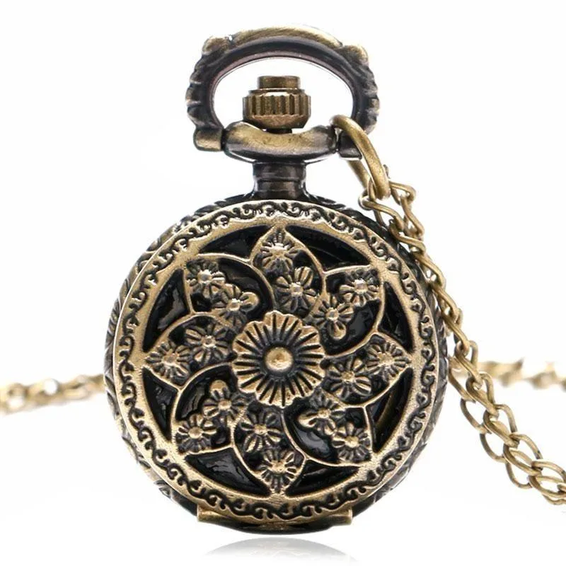 Women’s antique-style steampunk pocket watch — Small