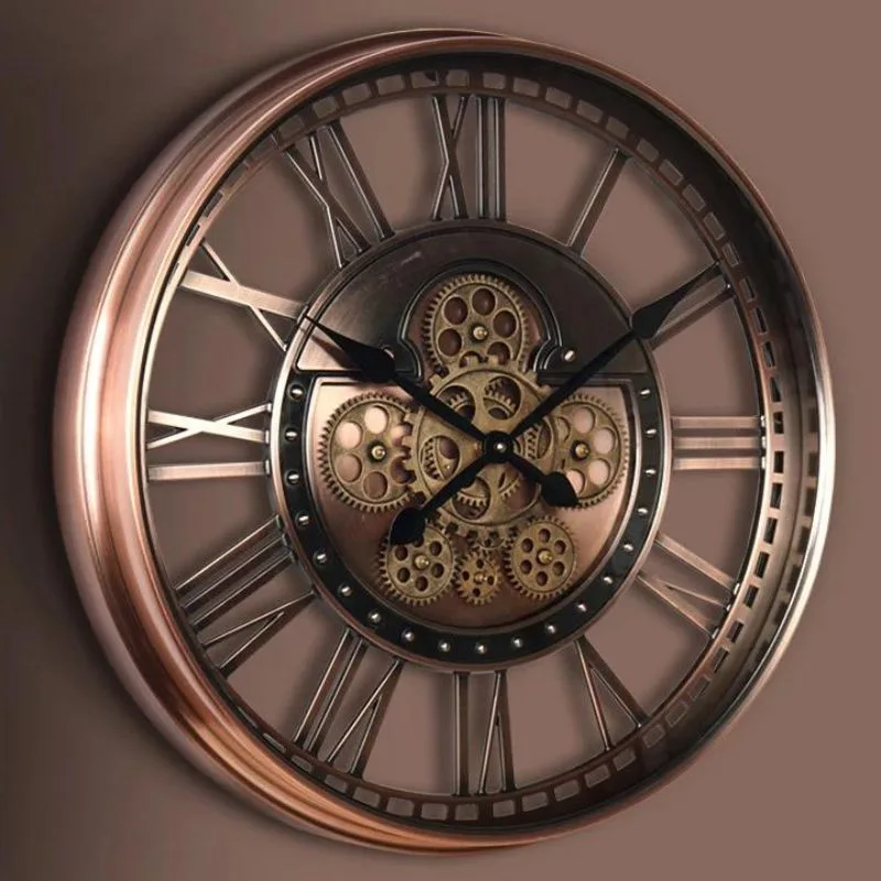View 5 — Vintage-style steampunk clock — visible movement