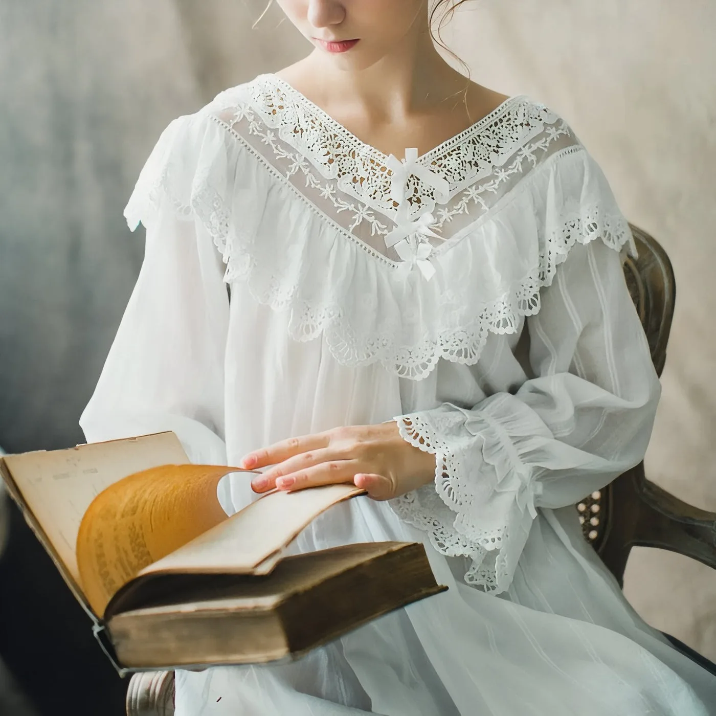 View 4 — Women’s Victorian steampunk shirt — night