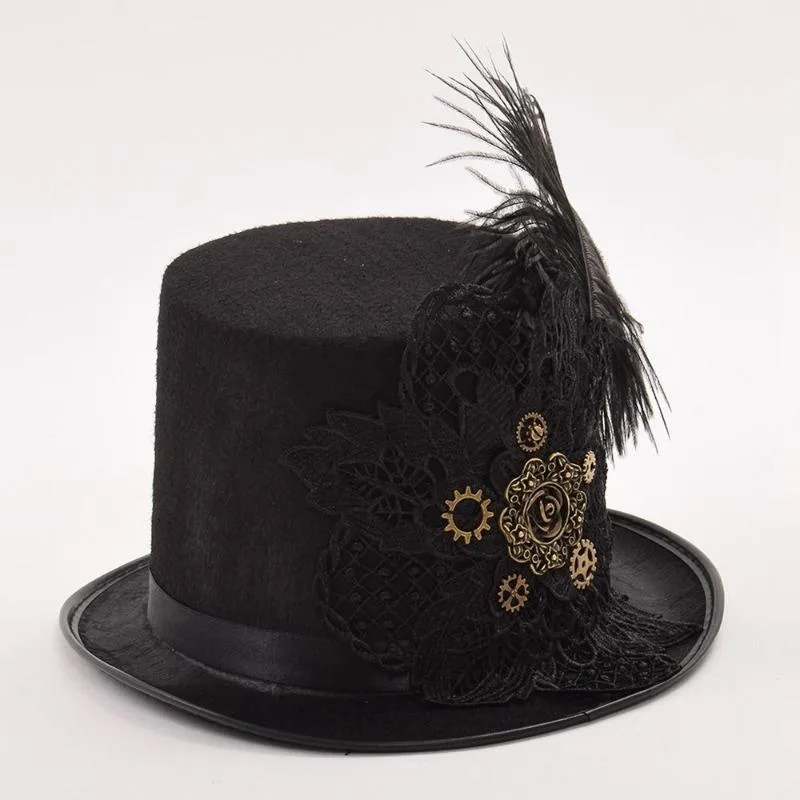 View 3 — Victorian steampunk hat