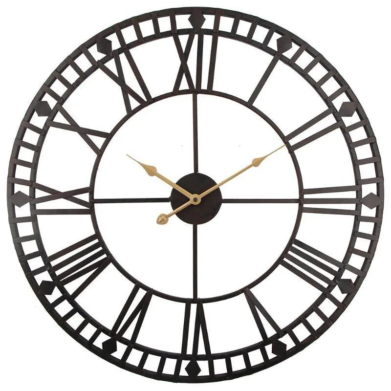 Vintage-style steampunk clock — 60 cm