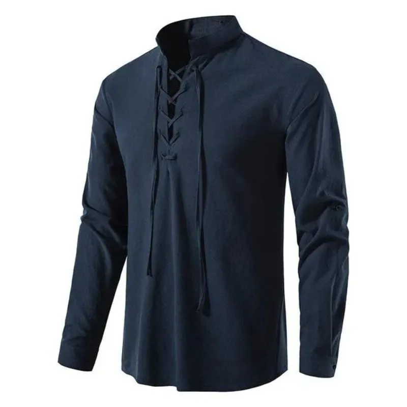 View 11 — Men’s steampunk shirt — collar lace