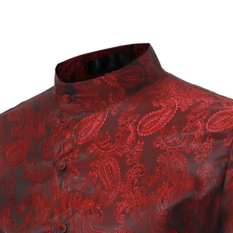 View 7 — Men’s asymmetric steampunk shirt