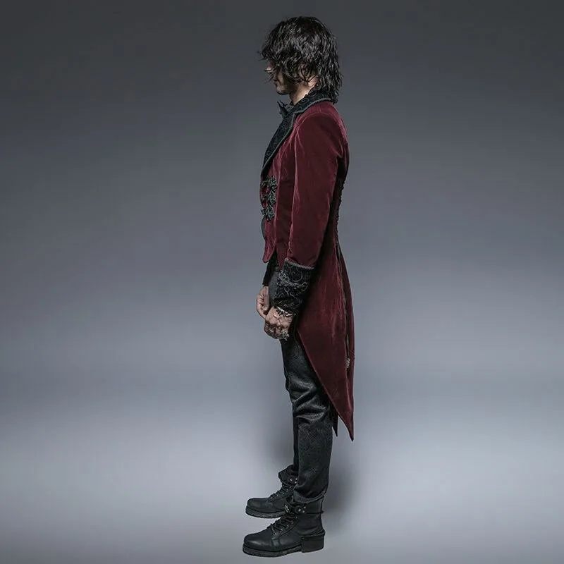 View 4 — Men’s Victorian gothic steampunk jacket