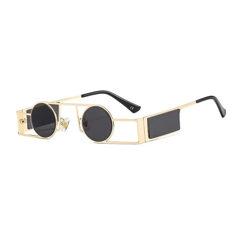 Steampunk sunglasses — reversed shape round