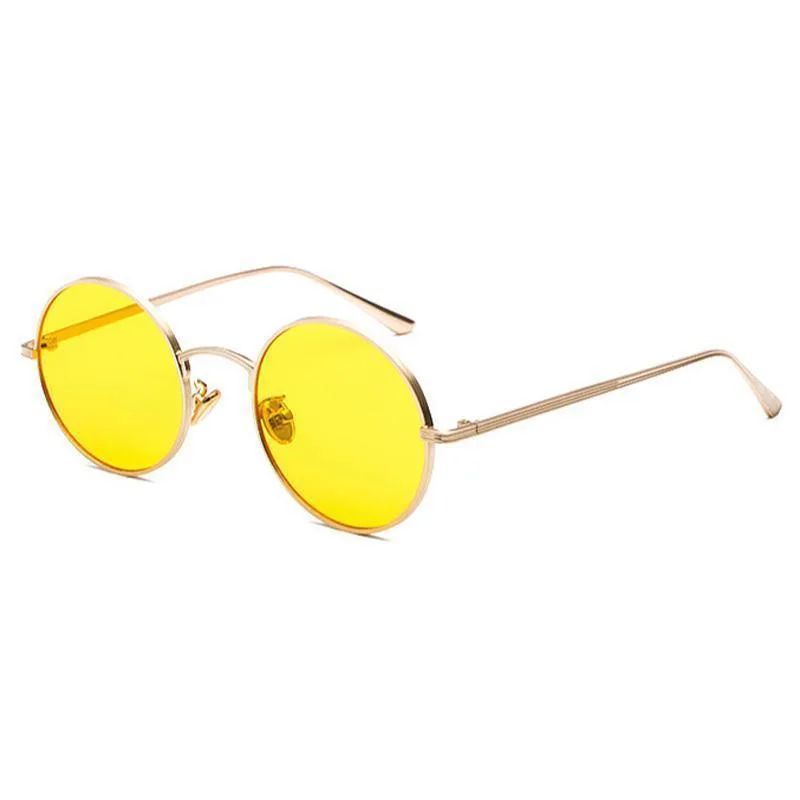 View 7 — Vintage-style steampunk sunglasses — round