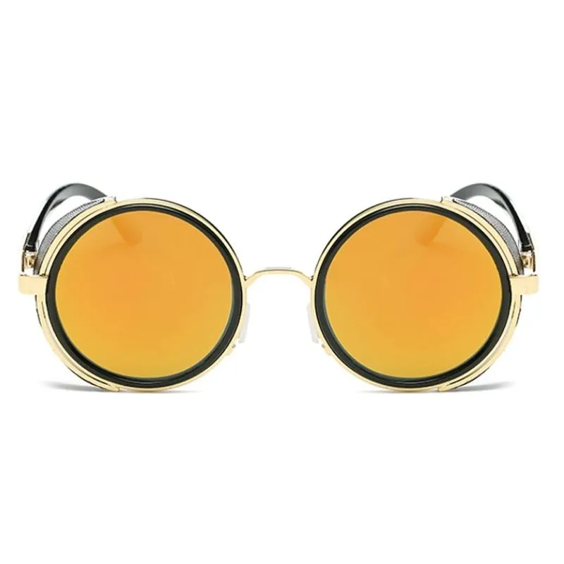 View 12 — Retro steampunk sunglasses — round