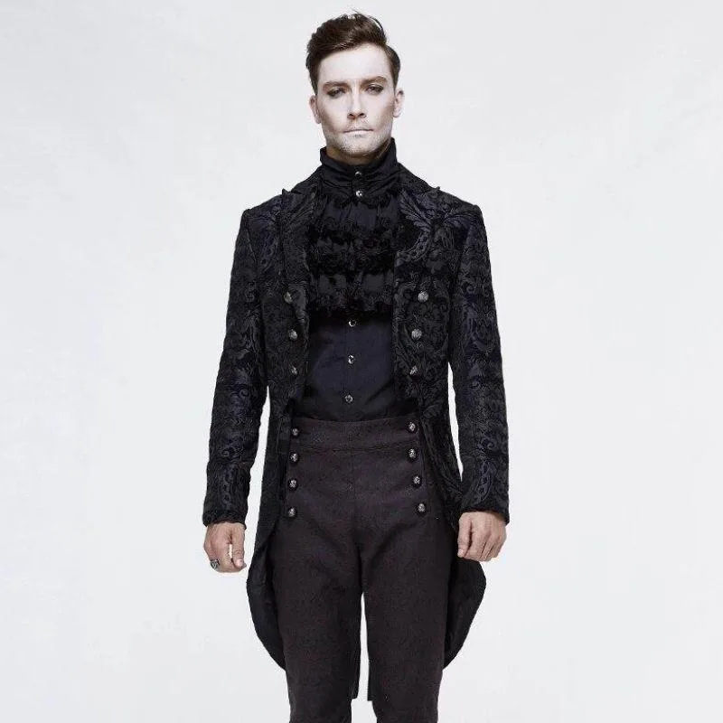 Gothic steampunk jacket — black