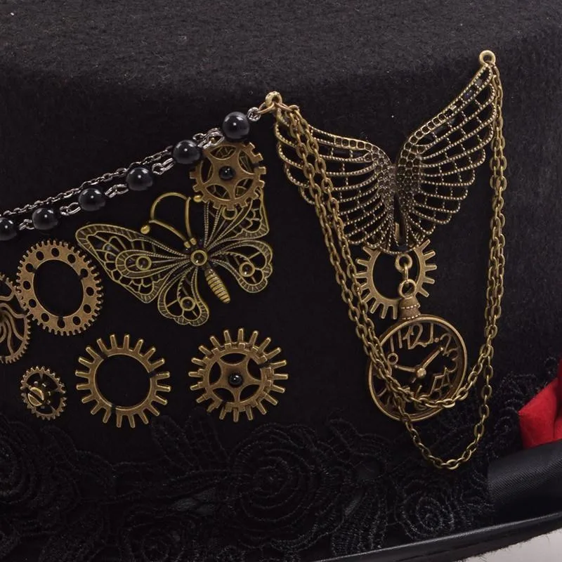 View 4 — Gothic steampunk hat