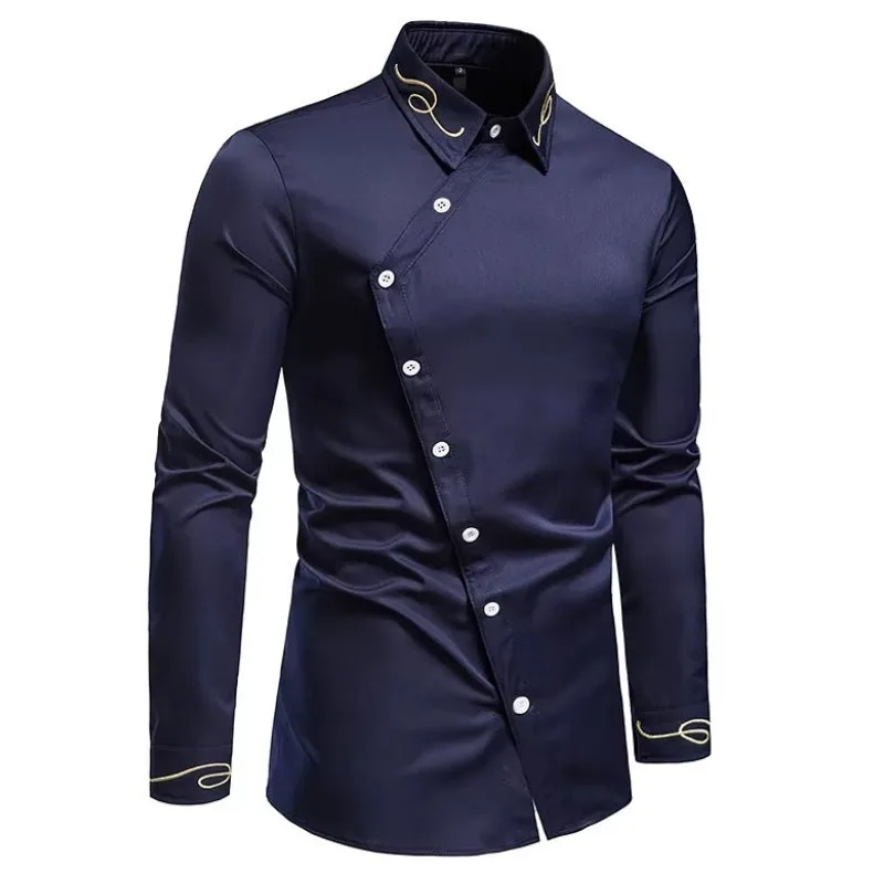 View 2 — Asymmetric steampunk shirt — buttons