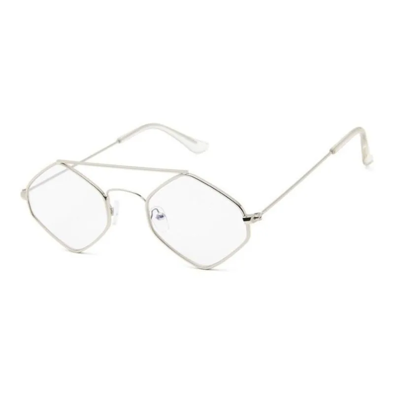View 12 — Women’s steampunk sunglasses — hexagonal