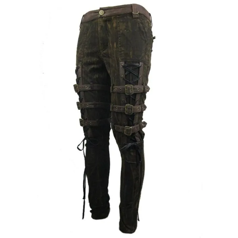 View 4 — Steampunk trousers — punk brown