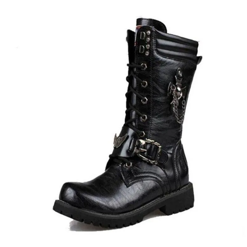 Gothic steampunk boots — skull