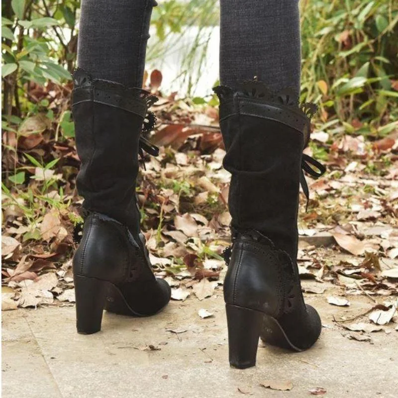 View 5 — Victorian steampunk ankle boots