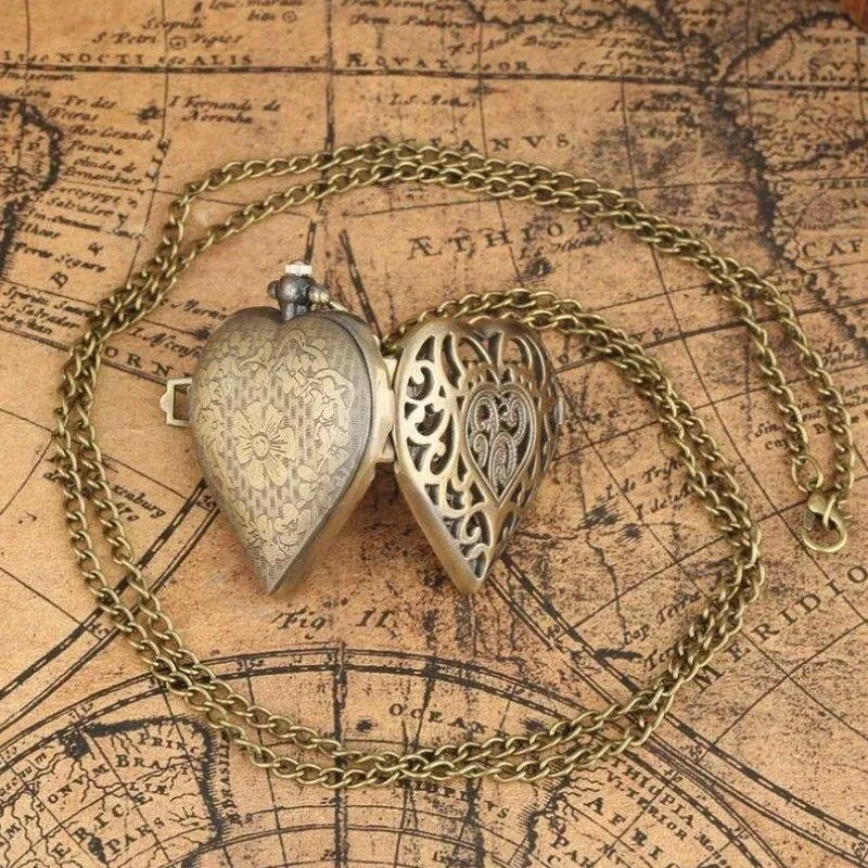 View 3 — Women’s steampunk watch — necklace pendant