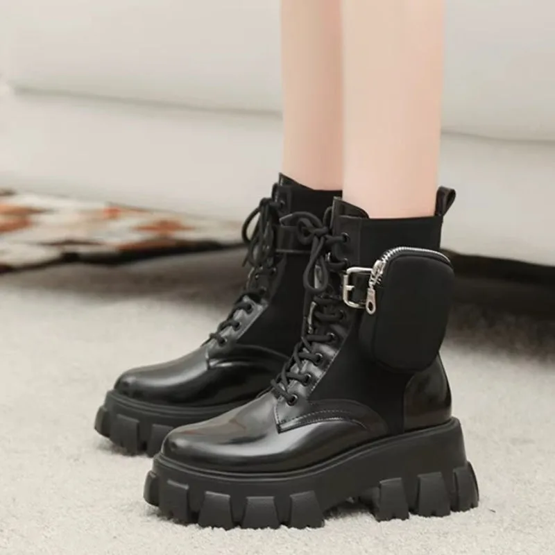 View 2 — Women’s steampunk ankle boots — punk