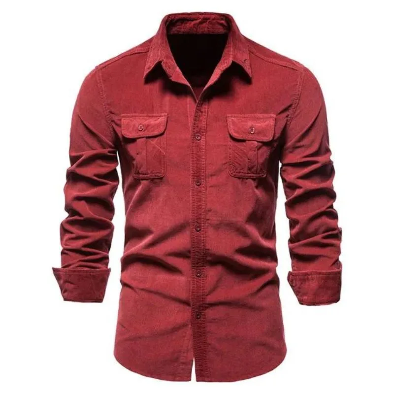 View 8 — Men’s steampunk shirt — velvet ribbed