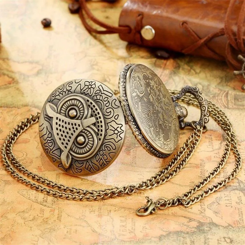 View 3 — Steampunk pocket watch — owls