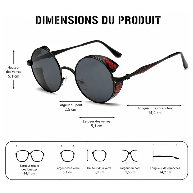 View 3 — Men’s steampunk sunglasses
