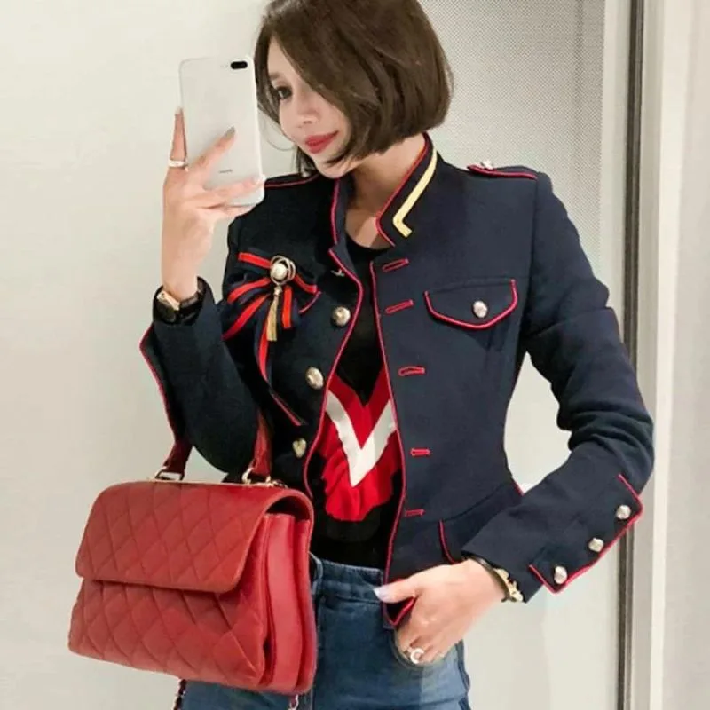 View 4 — Women’s gothic steampunk jacket — military