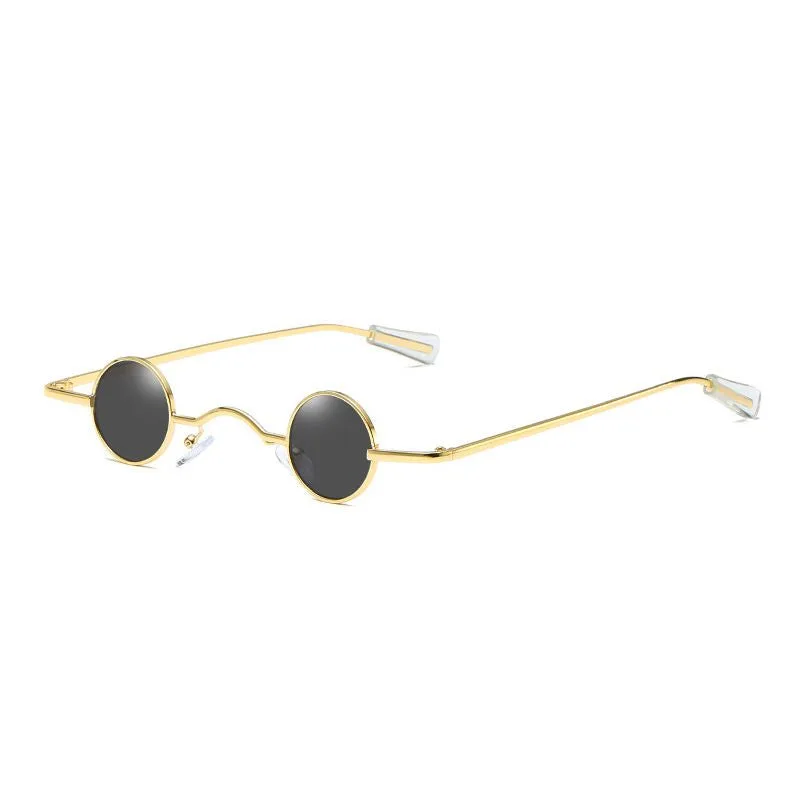 Steampunk sunglasses — small round