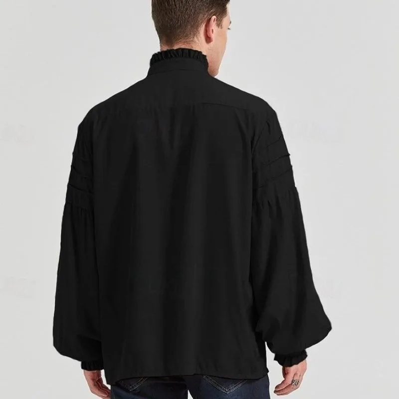 View 5 — Men’s Victorian steampunk shirt — collar cravat