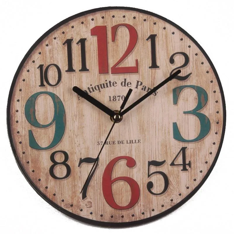 View 5 — Vintage-style steampunk clock — wall wood