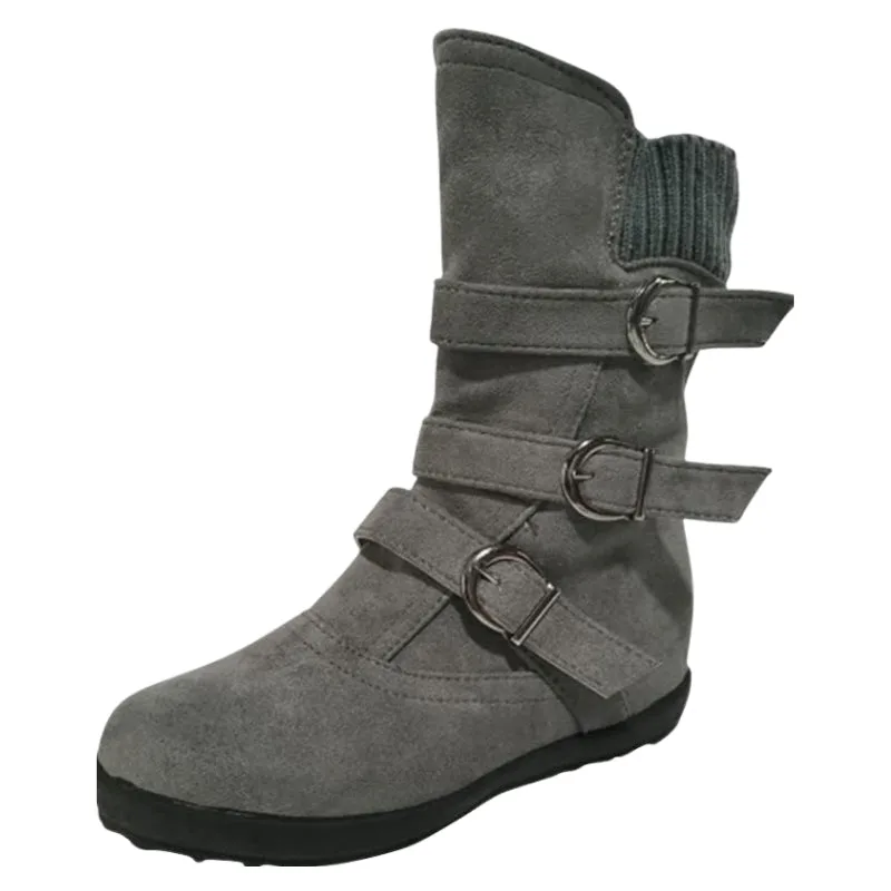 View 9 — Women’s steampunk ankle boots — warm