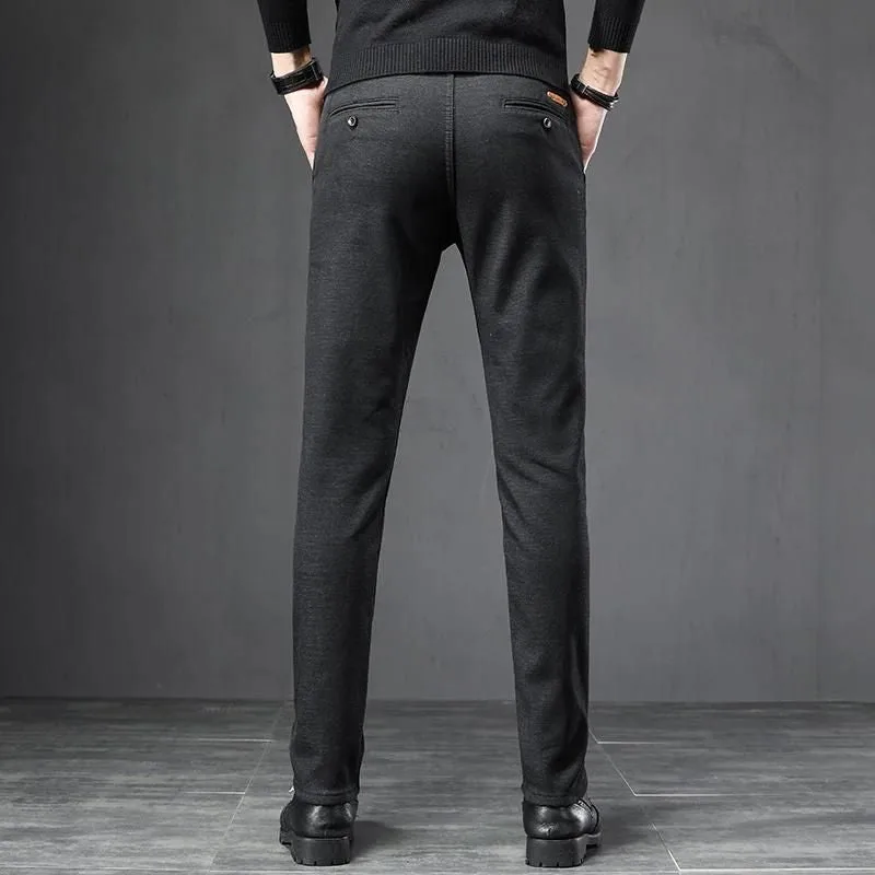 View 2 — Men’s steampunk trousers — Tweed black