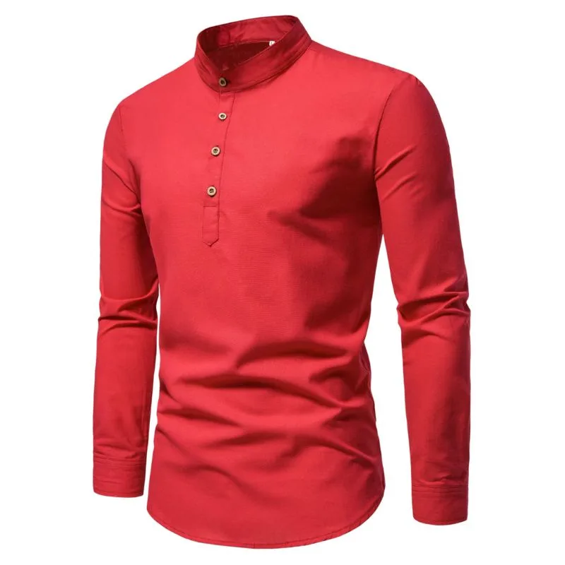 View 10 — Steampunk polo sleeve long mandarin collar