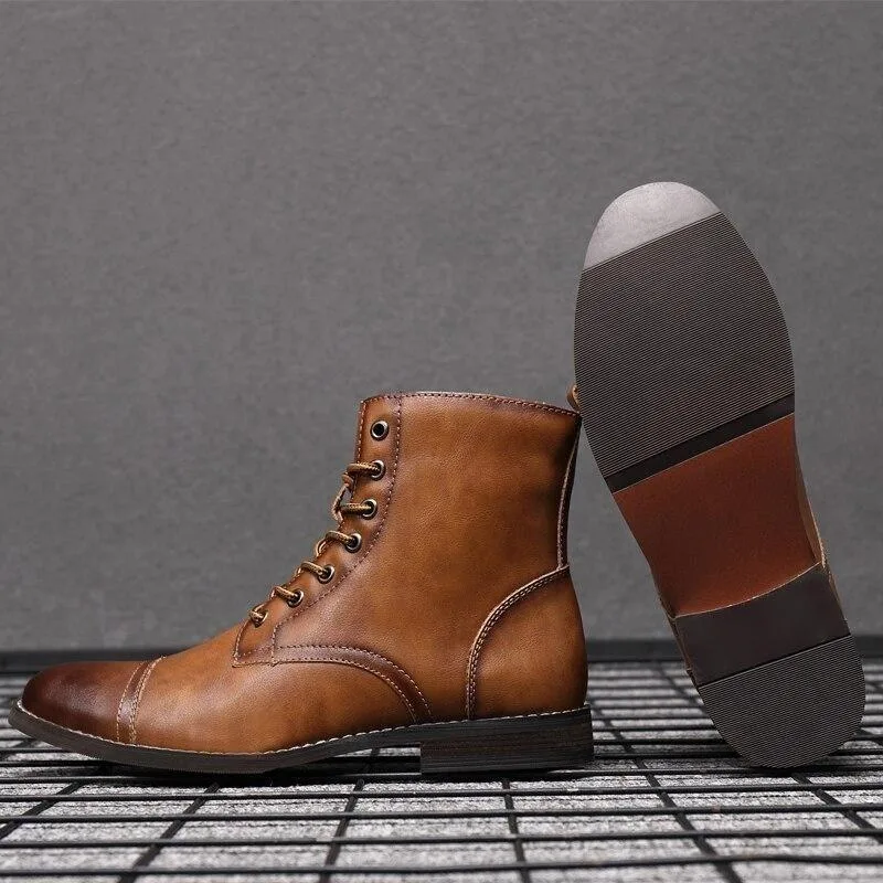 View 3 — Men’s steampunk ankle boots