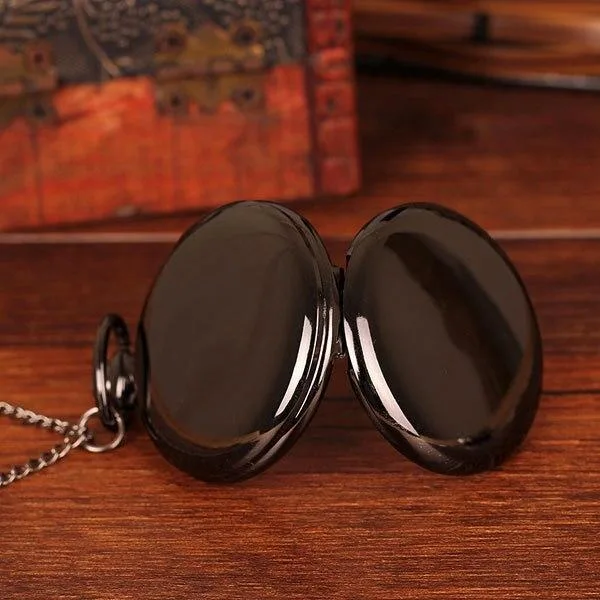 View 2 — Steampunk pocket watch — dial black