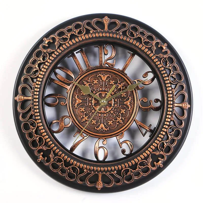 View 3 — Antique-style steampunk clock — round