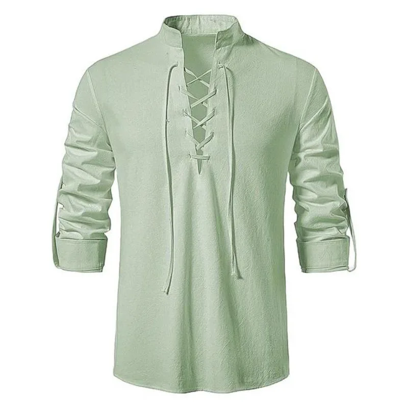 View 12 — Men’s steampunk shirt — collar lace