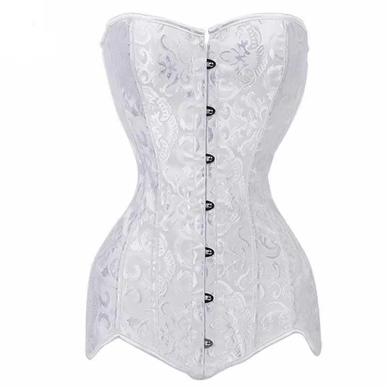 Victorian steampunk corset — long