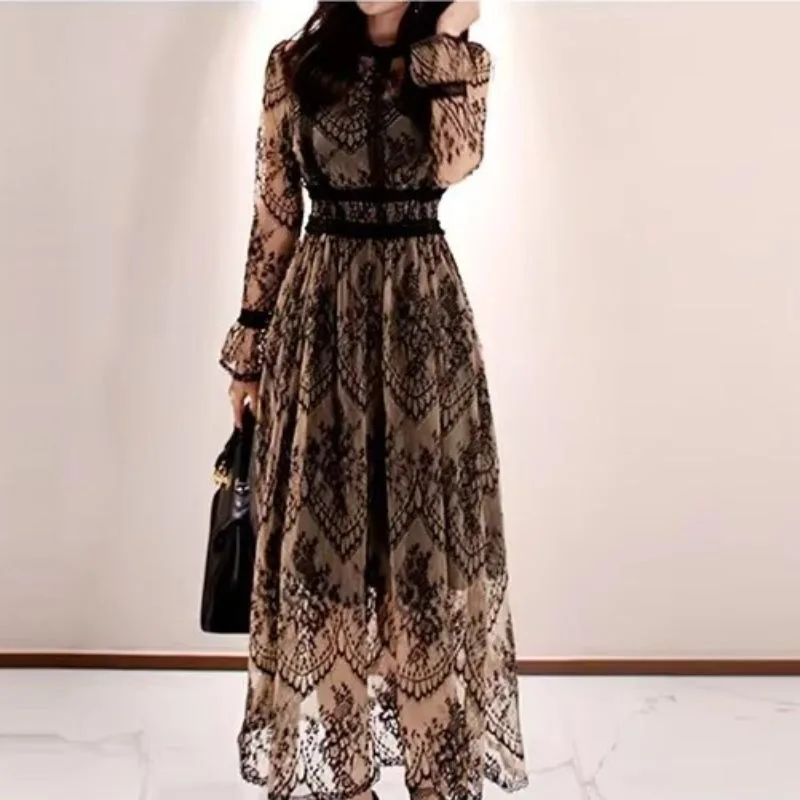 View 2 — Vintage-style steampunk dress — lace