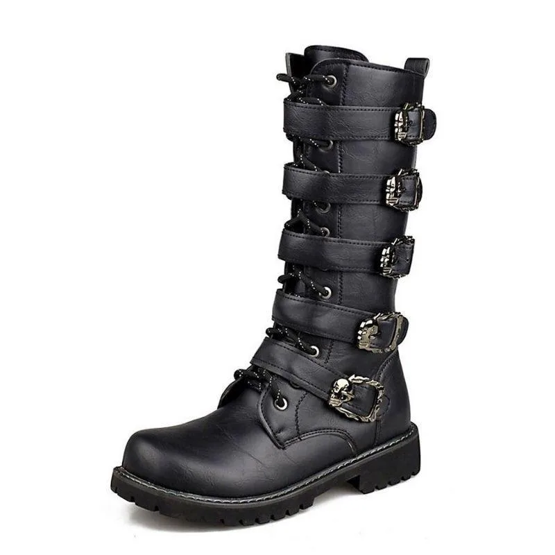 Men’s steampunk boots — PU